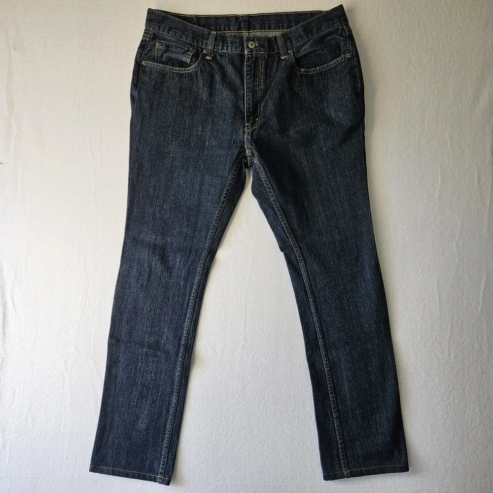 Levi's Men's 559 Blue Denim Jeans Relaxed Straight Leg Fit Size 36X34 Zipper
